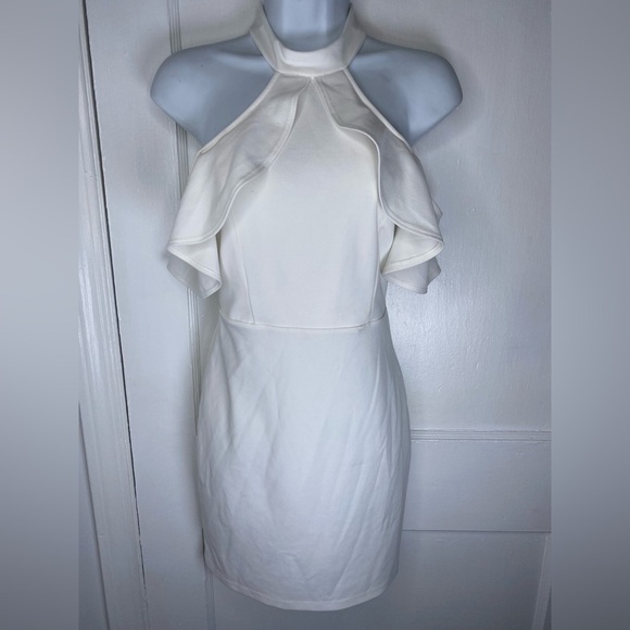 Lulu's Your Time Bodycon White Off the Shoulder Mini Dress - Picture 4 of 10